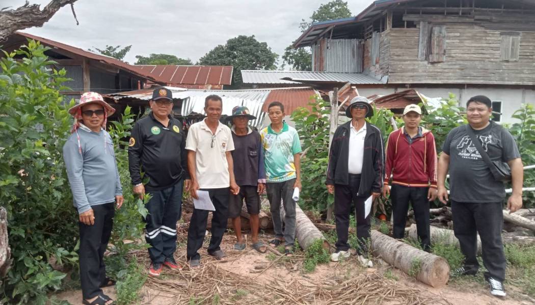เทศบาลตำบลแวงดง เข้าสำรวจพื้นที่บ้านแวงดง หมู่ที่1 ตำบลแวงดง ที่ได้รับผลกระทบเนื่องจากเหตุวาตภัย ลมกรรโชกแรงเป็นเหตุให้ทรัพย์สินของราษฎรได้รับความเสียหาย